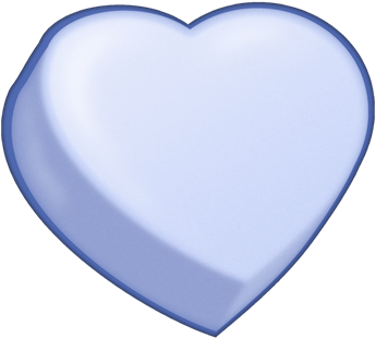 Blue Candy Heart - Luv You -- Ali Candy Heart Tile Coaster (400x400)