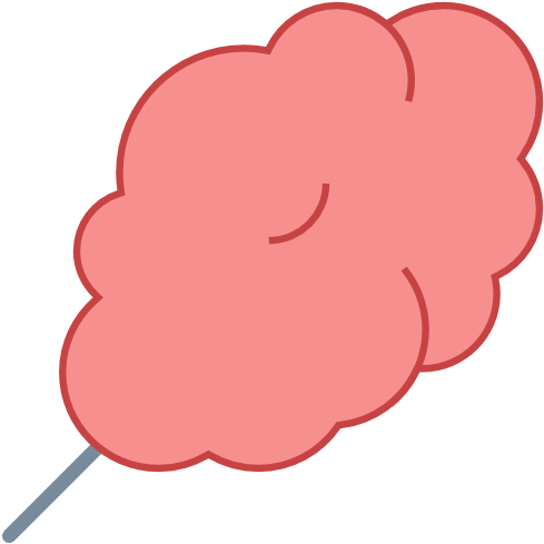 Png Cotton Candy By Natalianaty5 - Cotton Candy Vector Icon (1600x1600)