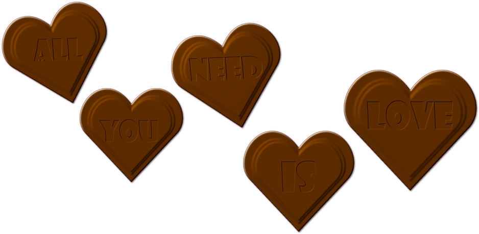 Chocolate Chocolates Heart Love Sweets Sweet - Chocolate Love Png (960x493)
