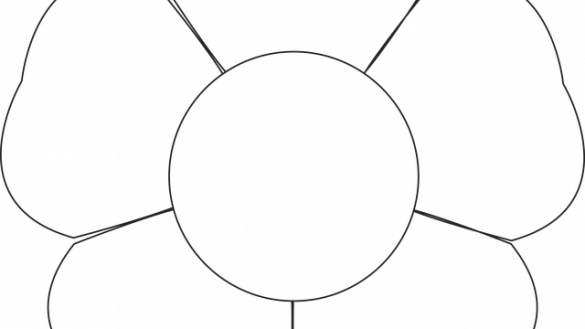 Templates Clipart Printable - Coloring Book (585x329)