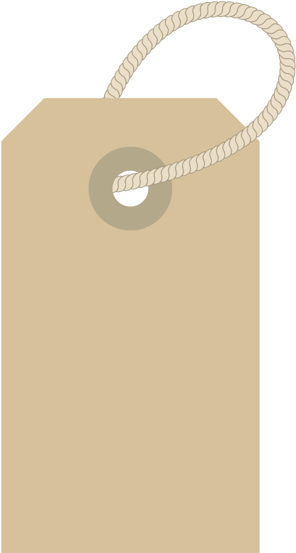 Clothing Label With Rope - Clothes Label Clipart (800x800)