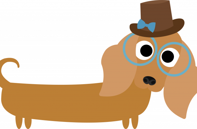 Tag For Dachshund Clipart Damian - Clip Art (640x420)