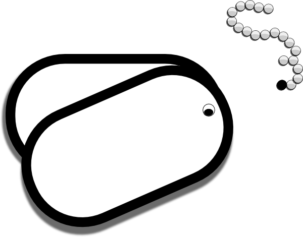 Clip Art Army Dog Tag Clipart - Clip Art (600x470)