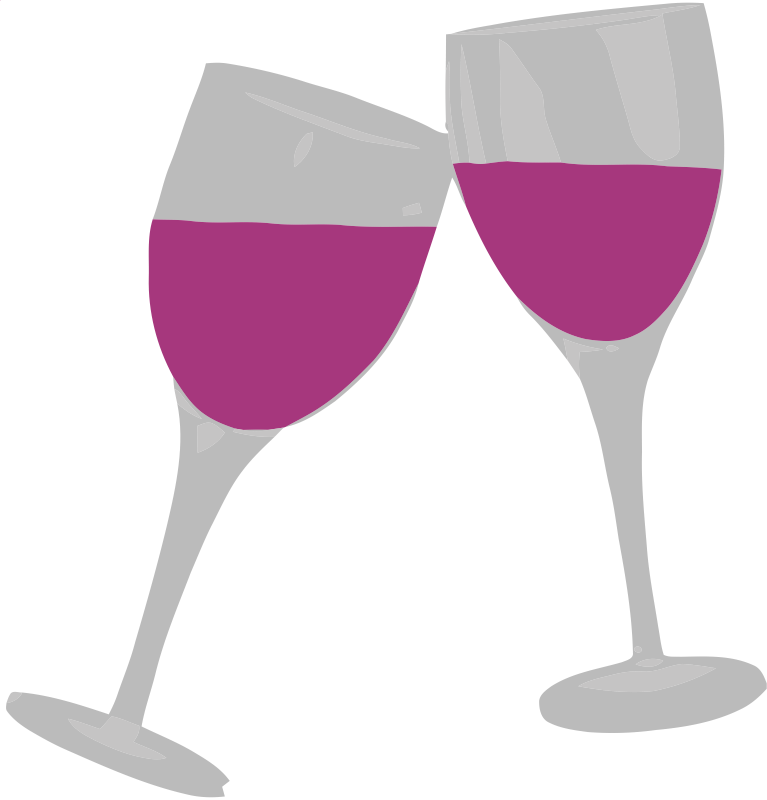 Wine Glasses Clipart Hostted - Clip Art Wine Glass (767x800)