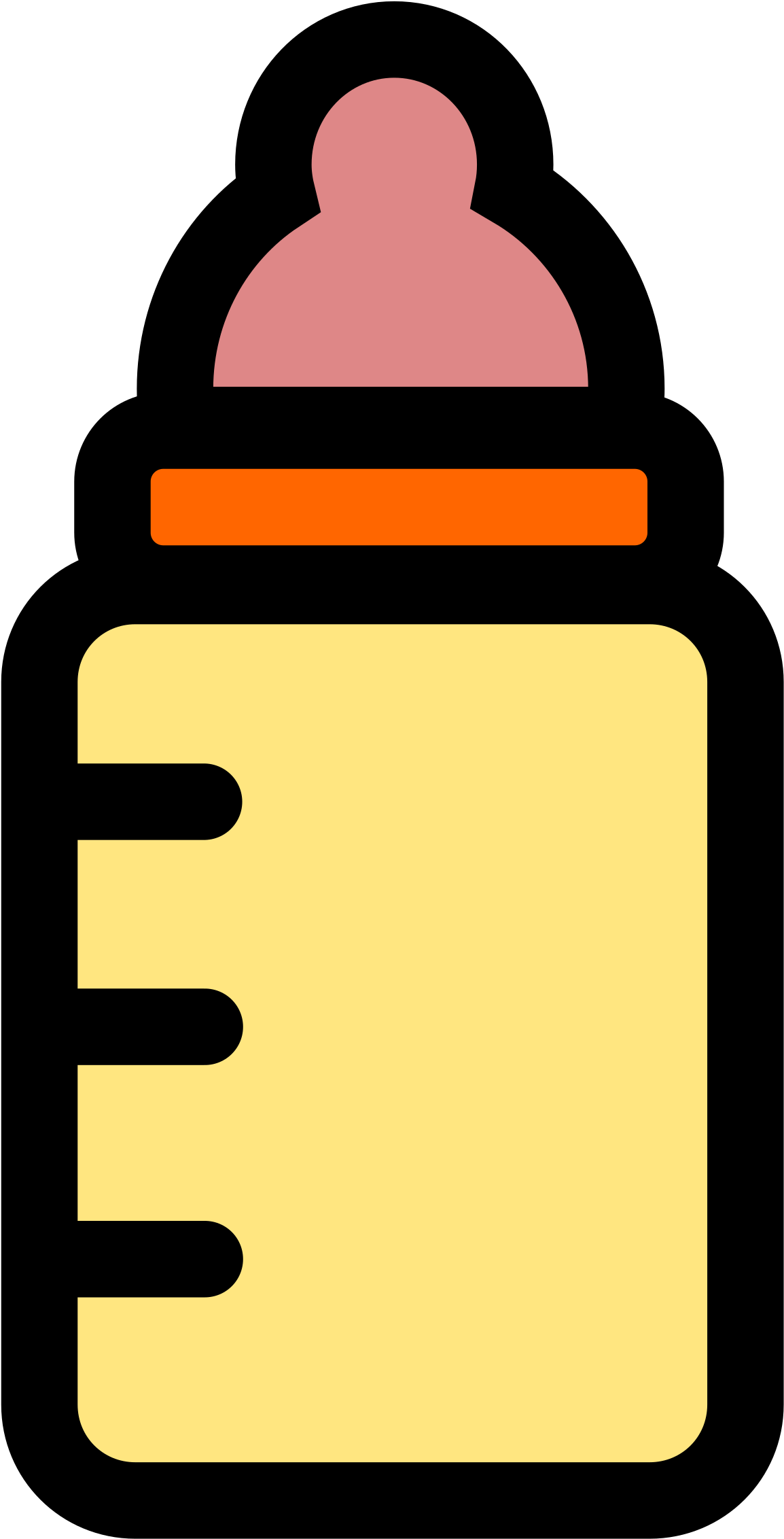 Onlinelabels Clip Art - Draw A Baby Bottle Easy (2400x2400)