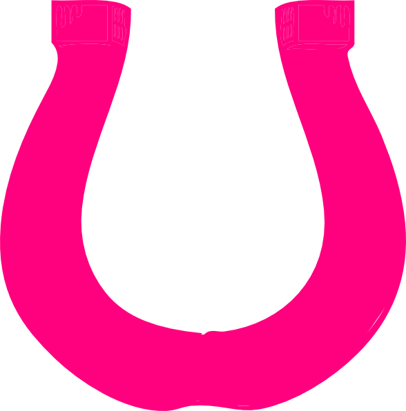 Horseshoe Clipart - Pink Horseshoe Clip Art (588x596)