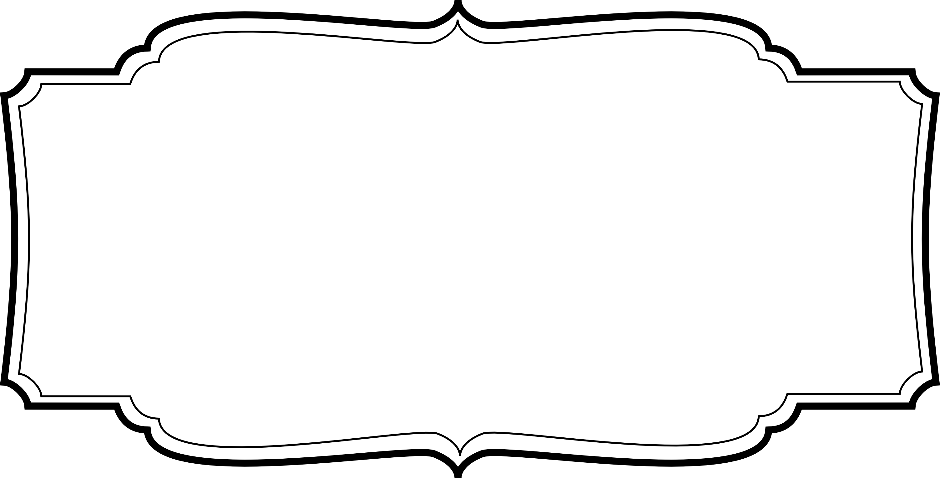 Labels Transparent - Label Frame Vector Png (3006x1530)