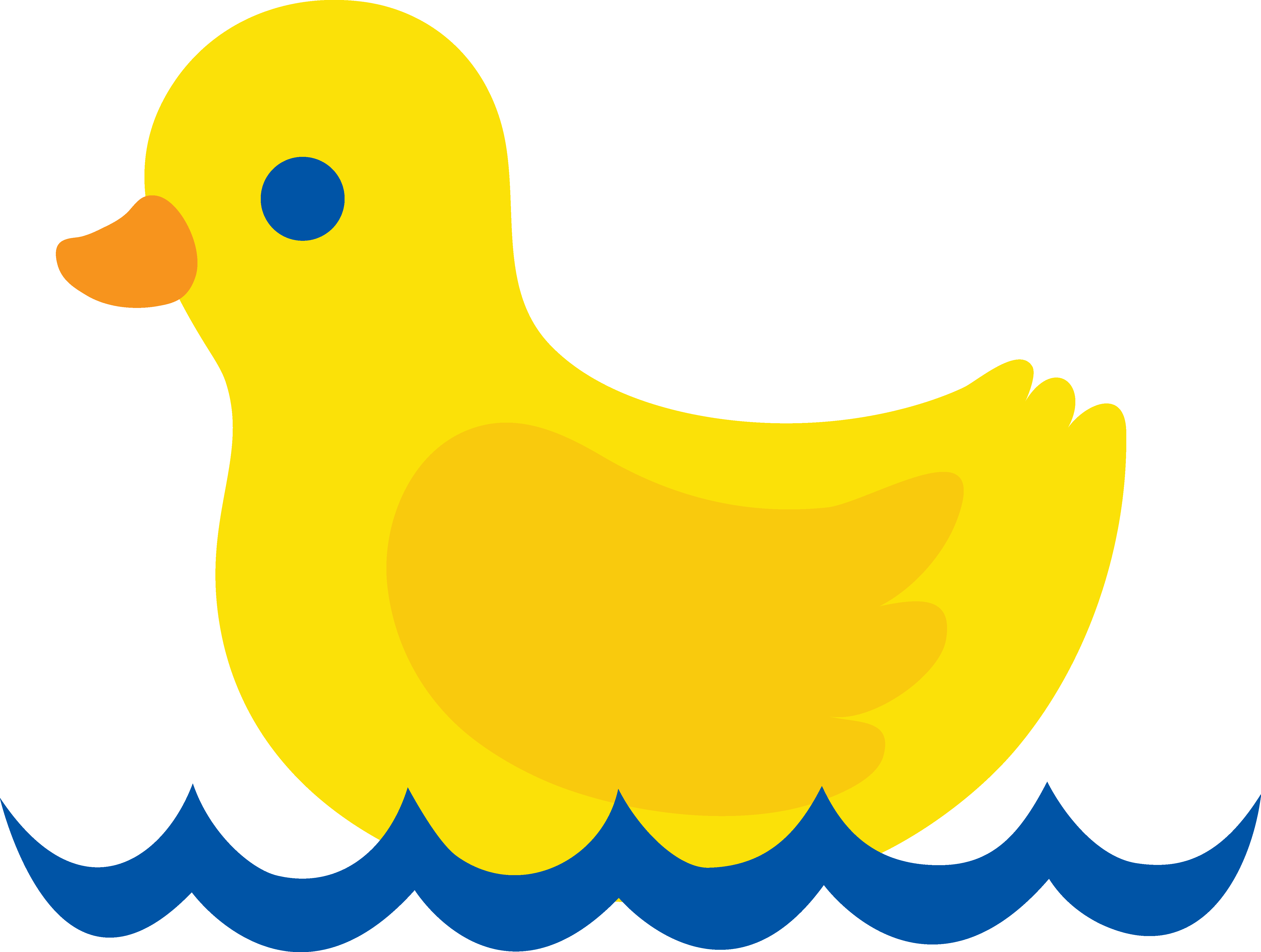 Cute Yellow Duck - Yellow Duck Clip Art (5691x4297)