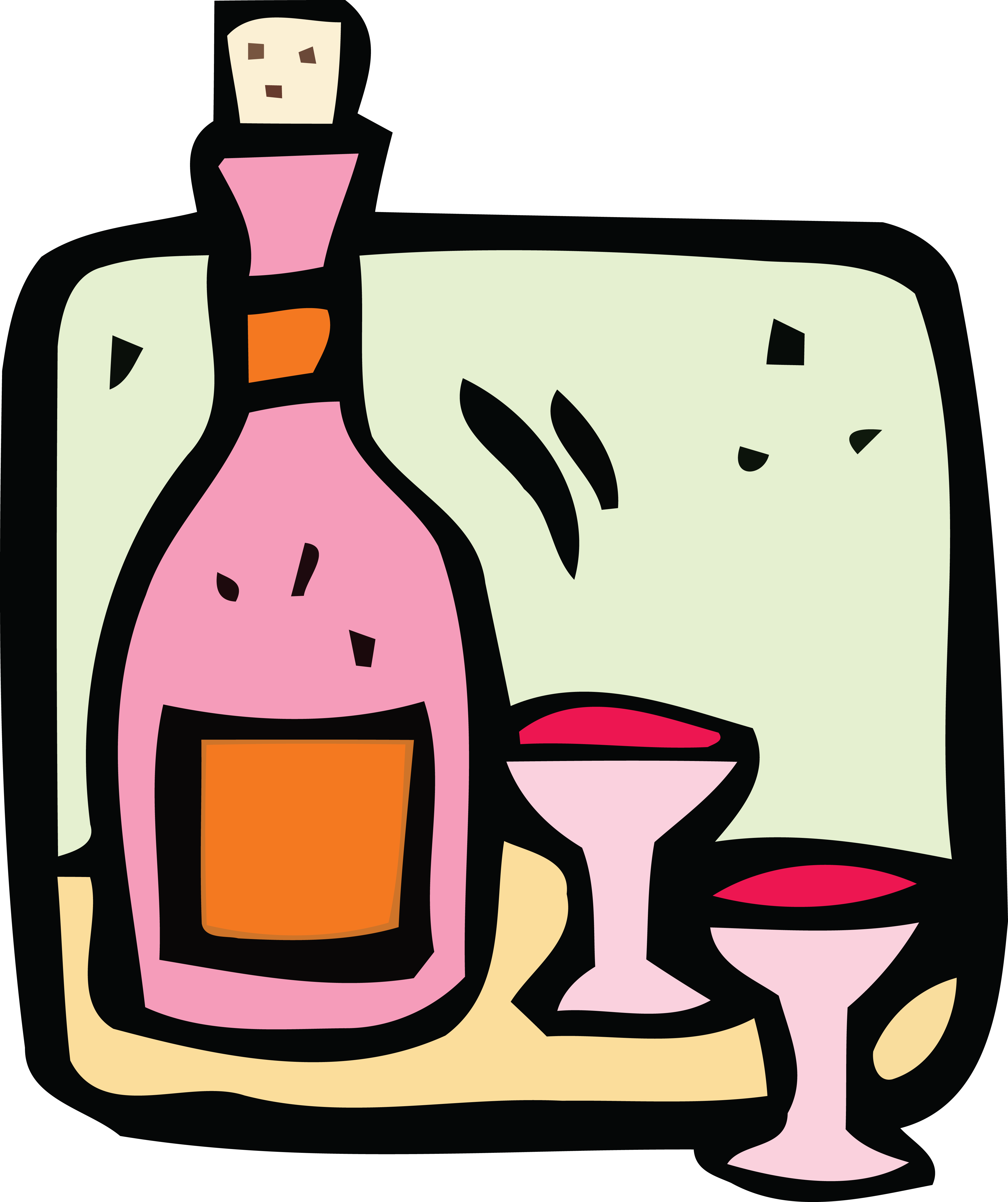 Free Clipart Of Wine - Drink (4000x4767)