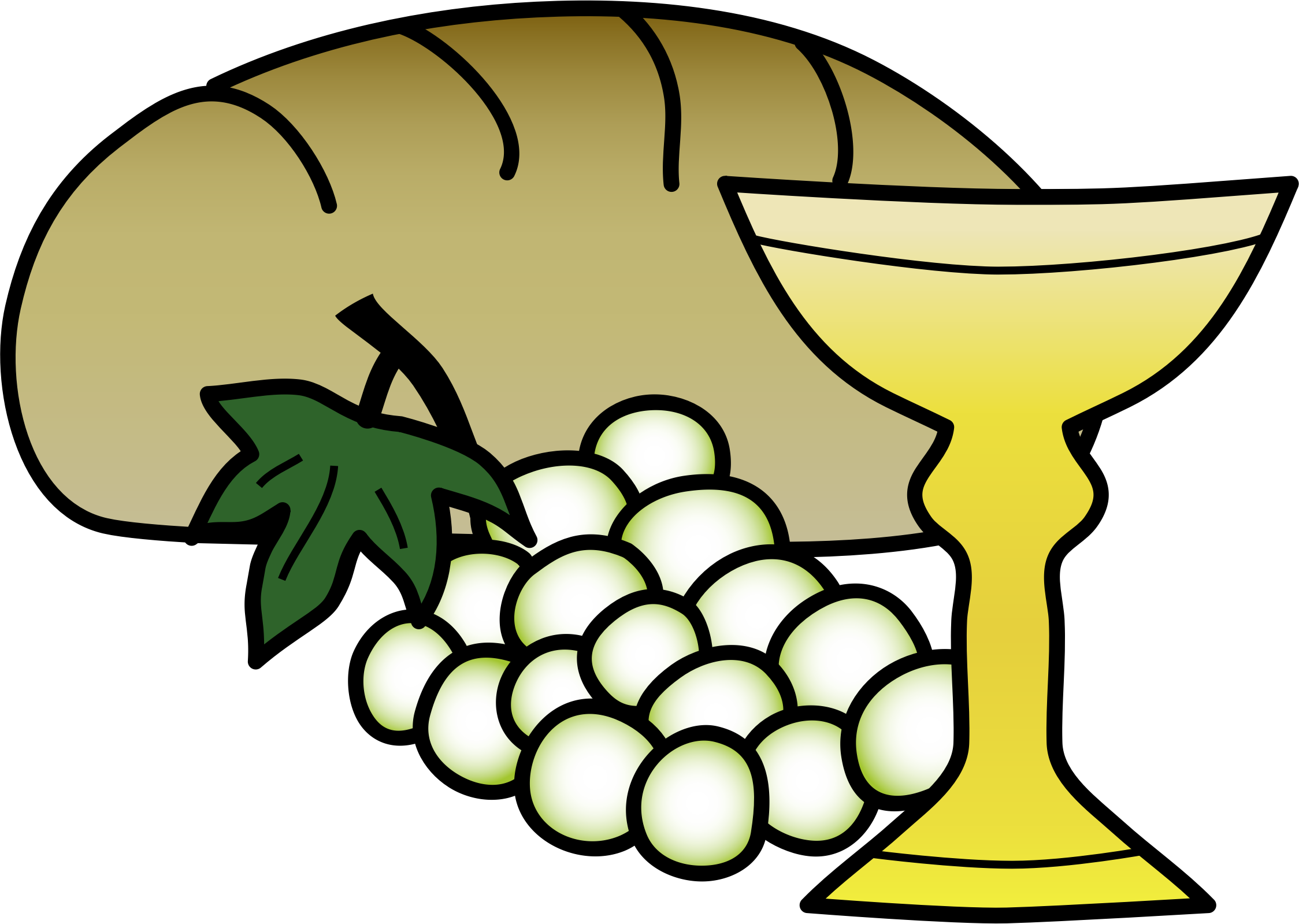 Bread And Wine Clipart - Bread And Wine Clipart (2248x1599)