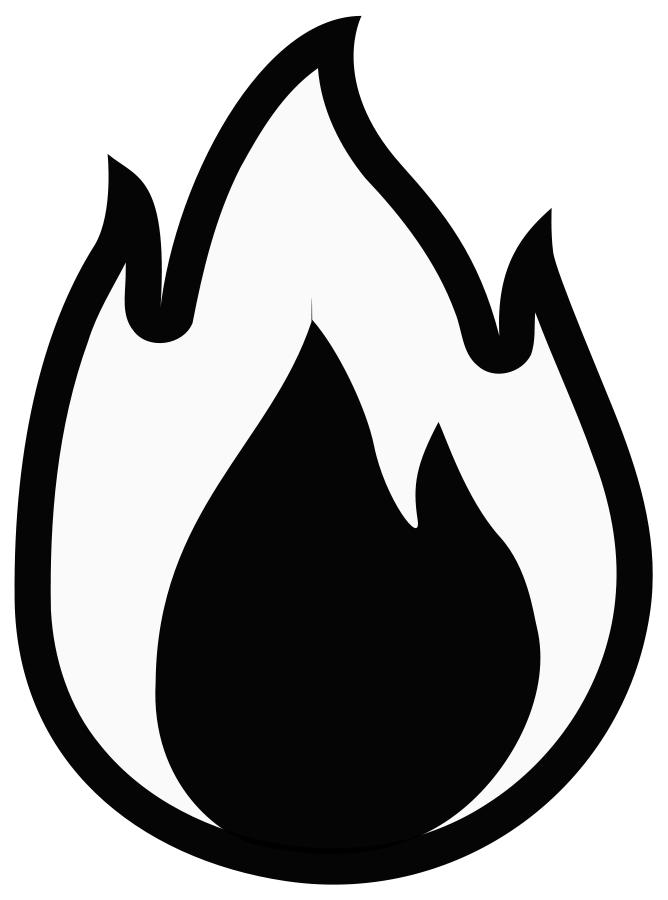 Monochrome Free Fire Hydrant - Fire Black And White (728x978)