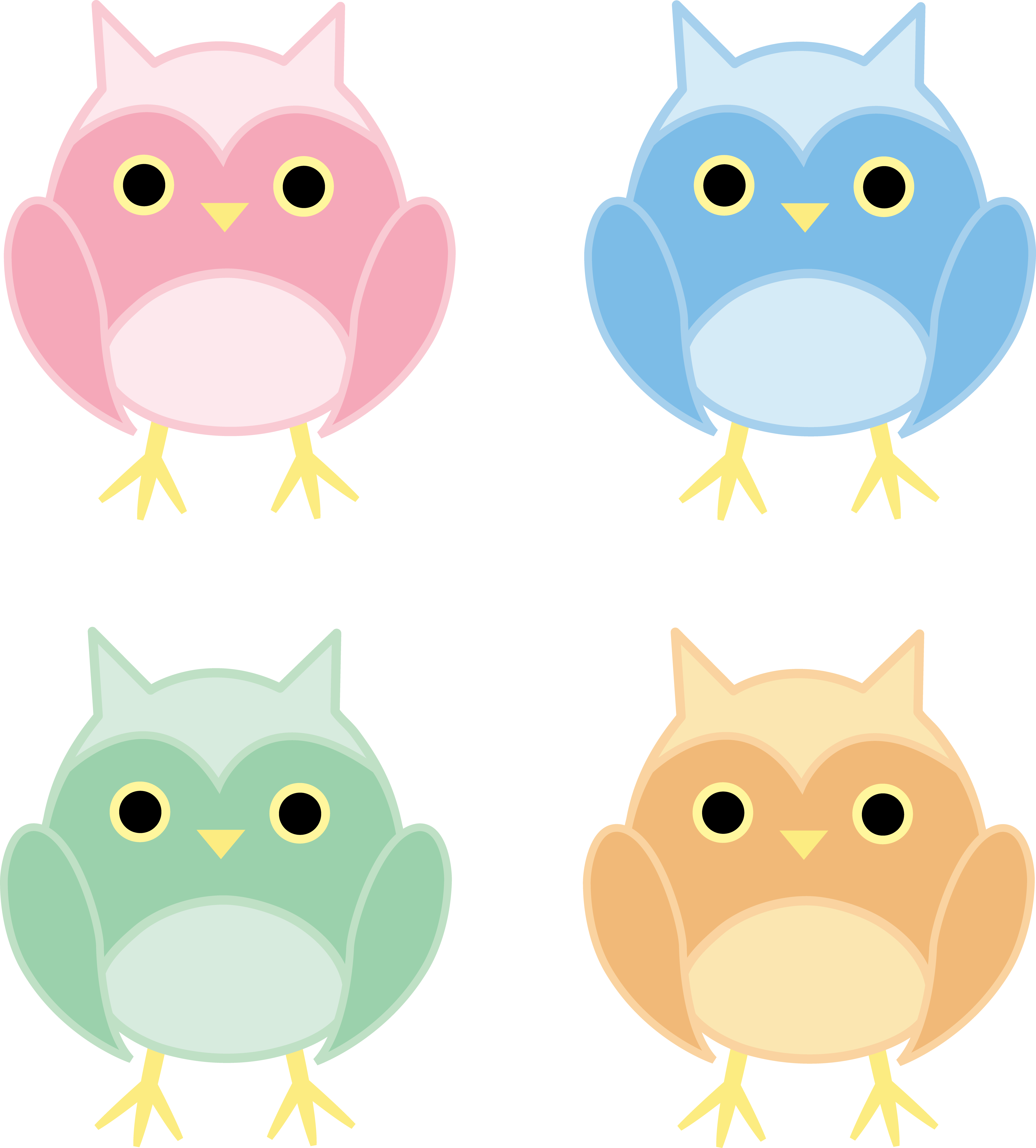 Free Cute Owl Clipart - Clip Art (5563x6164)