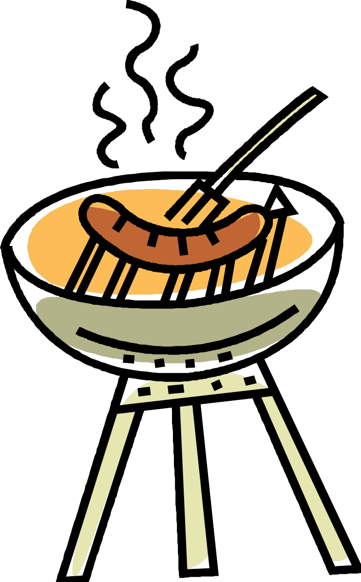 Bbq Png Clipart - Sausage Sizzle Clipart (741x1195)