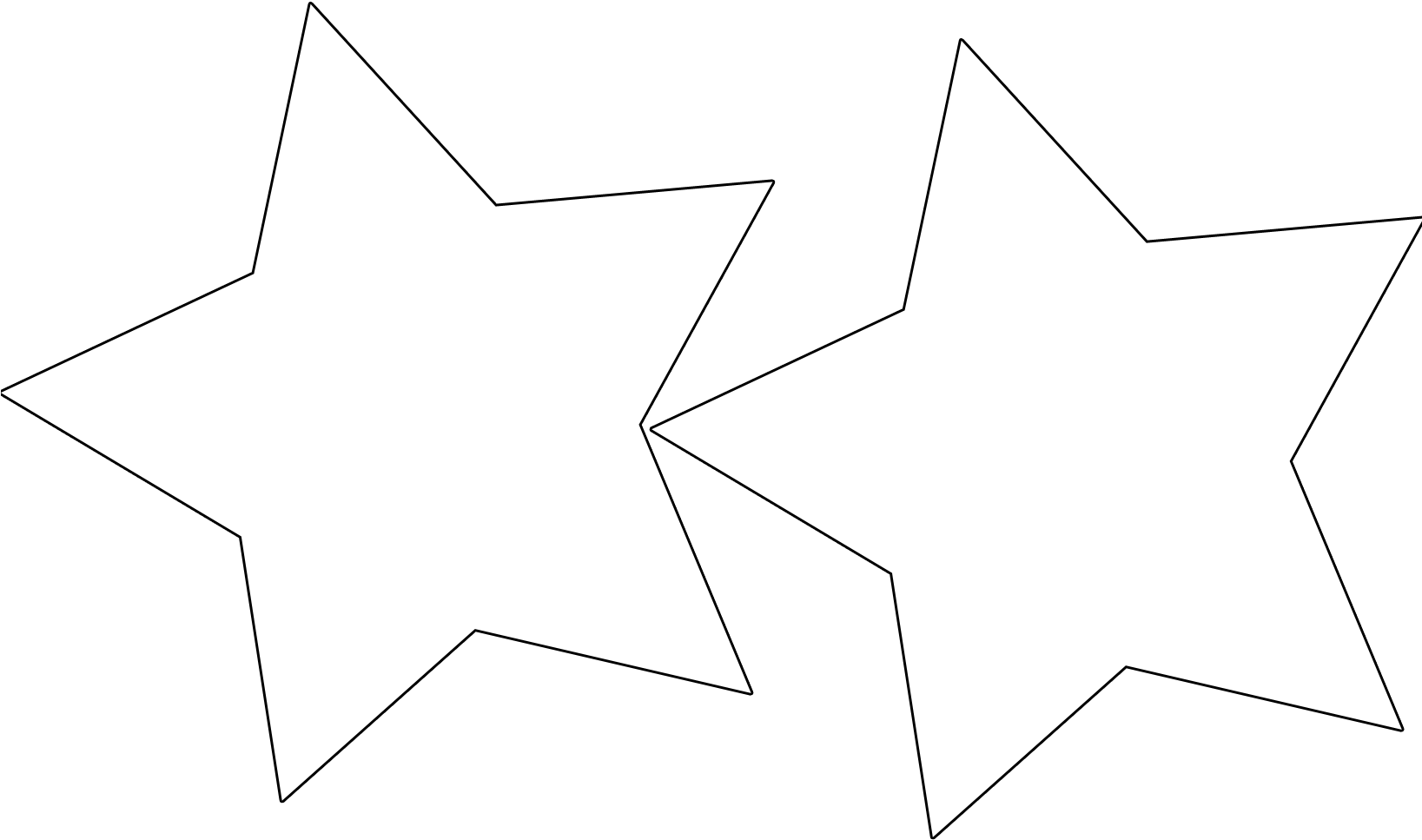 Large Star Template - Stars Garland Template (1636x1122)