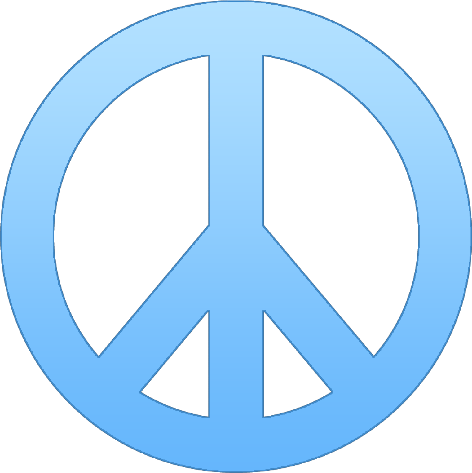 Peace Sign Template - Peace Symbol Transparent Background (1600x1600)