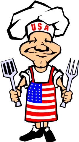 Bbq Chef - 4th Of July Bbq Clip Art (295x479)