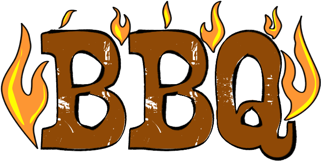 Bbq Clipart Word Bbq - Clip Art Bbq (666x341)
