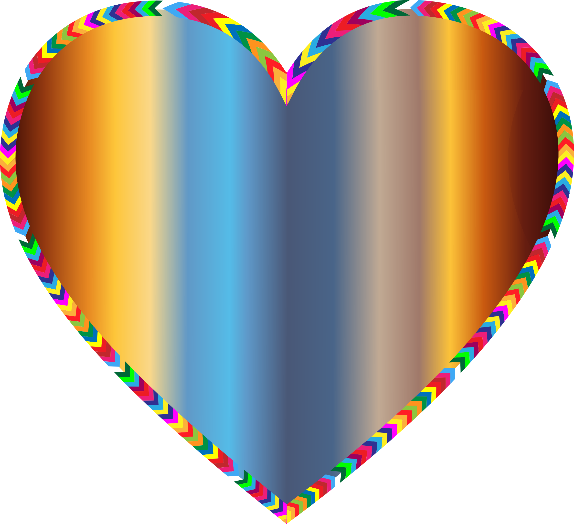 Big Image - Rainbow Hearts (2350x2146)