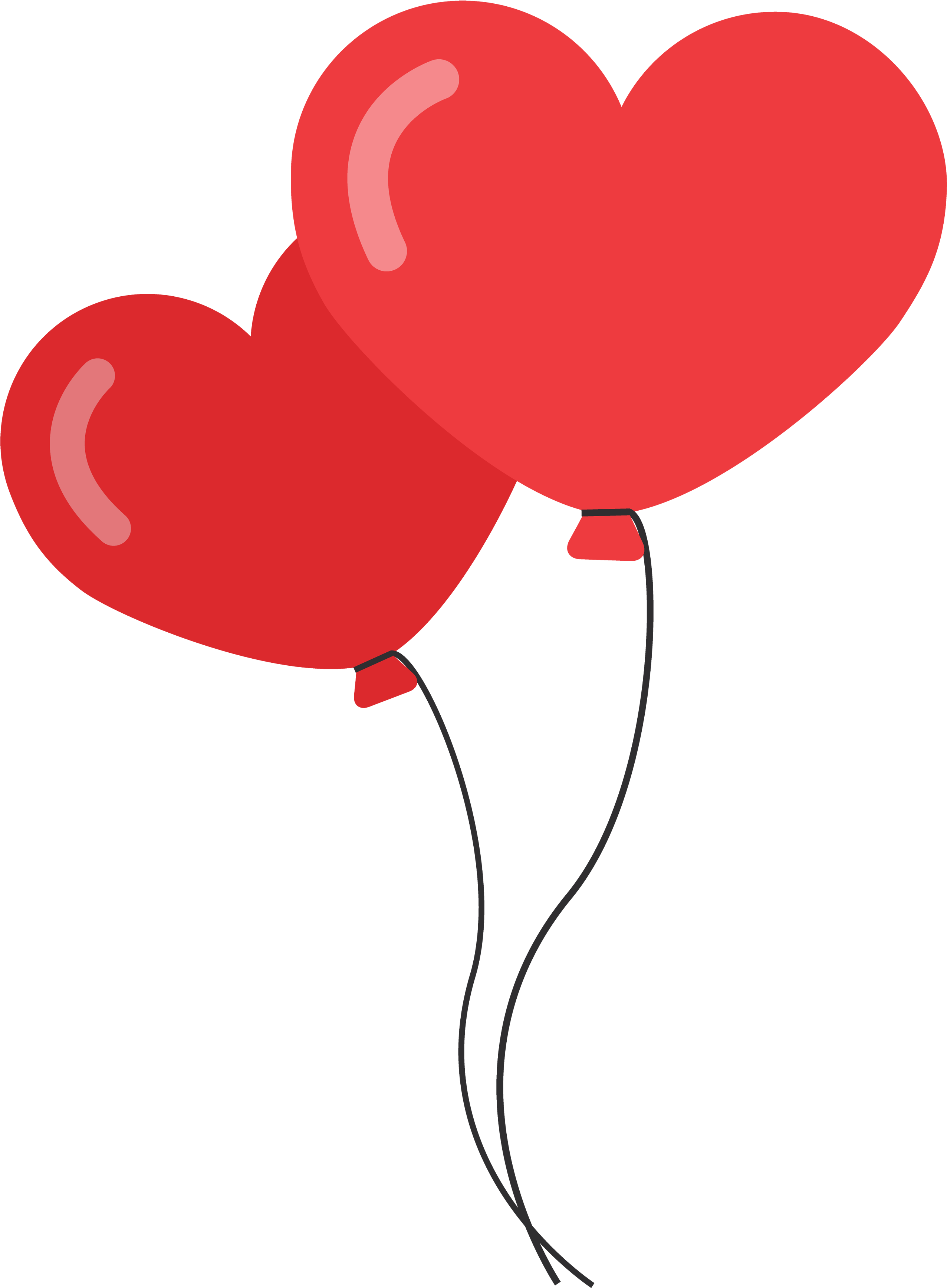 Heart Shaped Balloons Png Image - Romance Png (2920x3792)