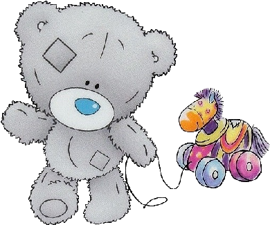 Teddy Bear Clipart Gray - Me To You Bear Cartoon (400x400)