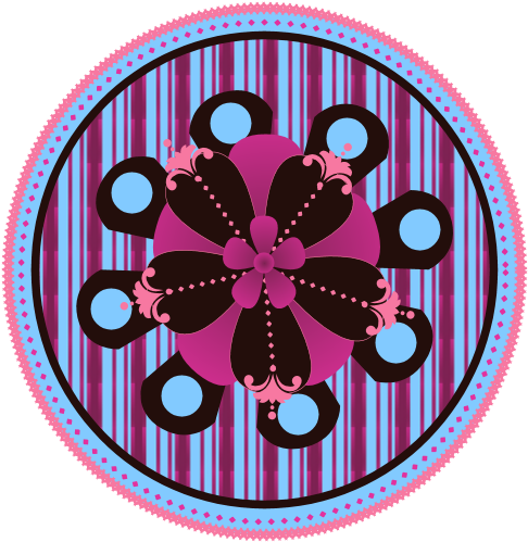 Whimsical Girly Button Clipart By Madetobeunique On - Circle (550x550)