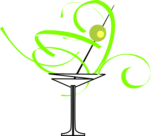 Cocktail Glasses Cartoon (600x540)