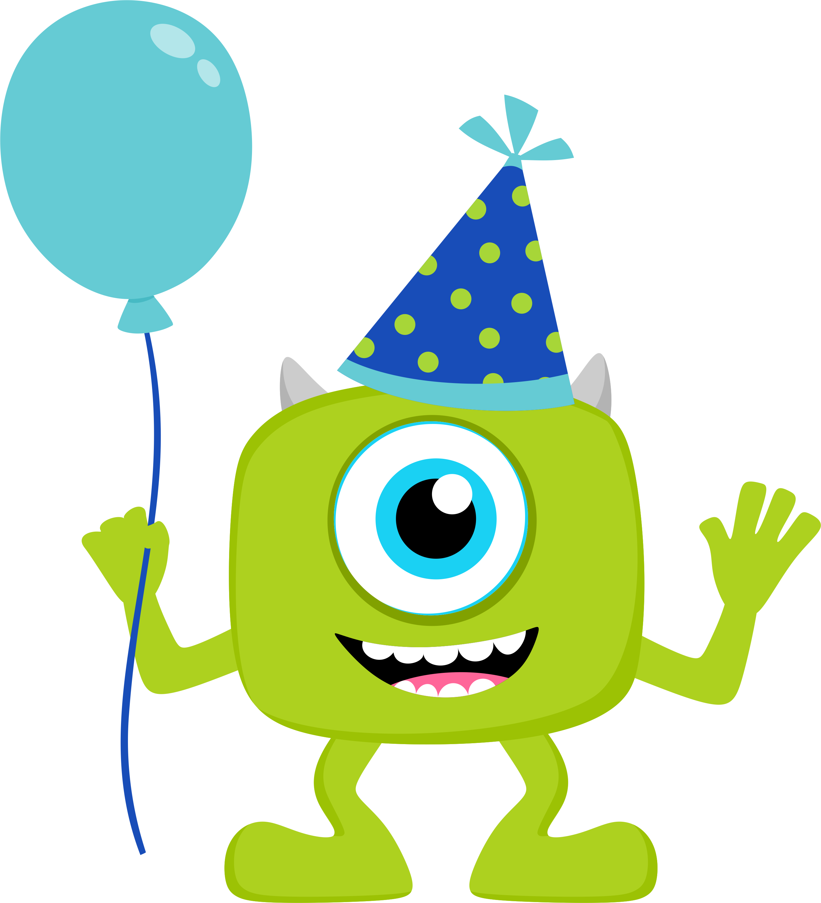 Baby Monsters Party Clipart - Monsters Inc Happy Birthday (2727x3001)