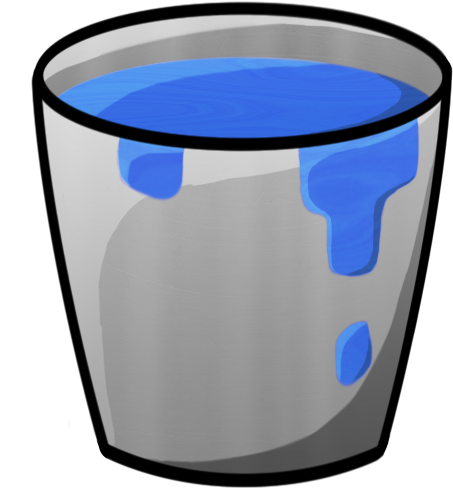 Picture Of Bucket Minecraft Bucket With Water Icon - Water Bucket Png (512x512)