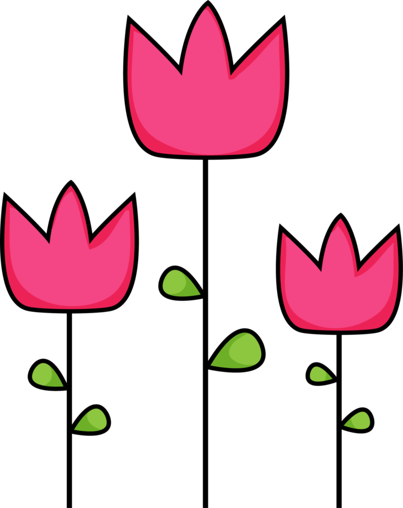 Spring Tulips Clipart - Tulip Clipart (796x1003)