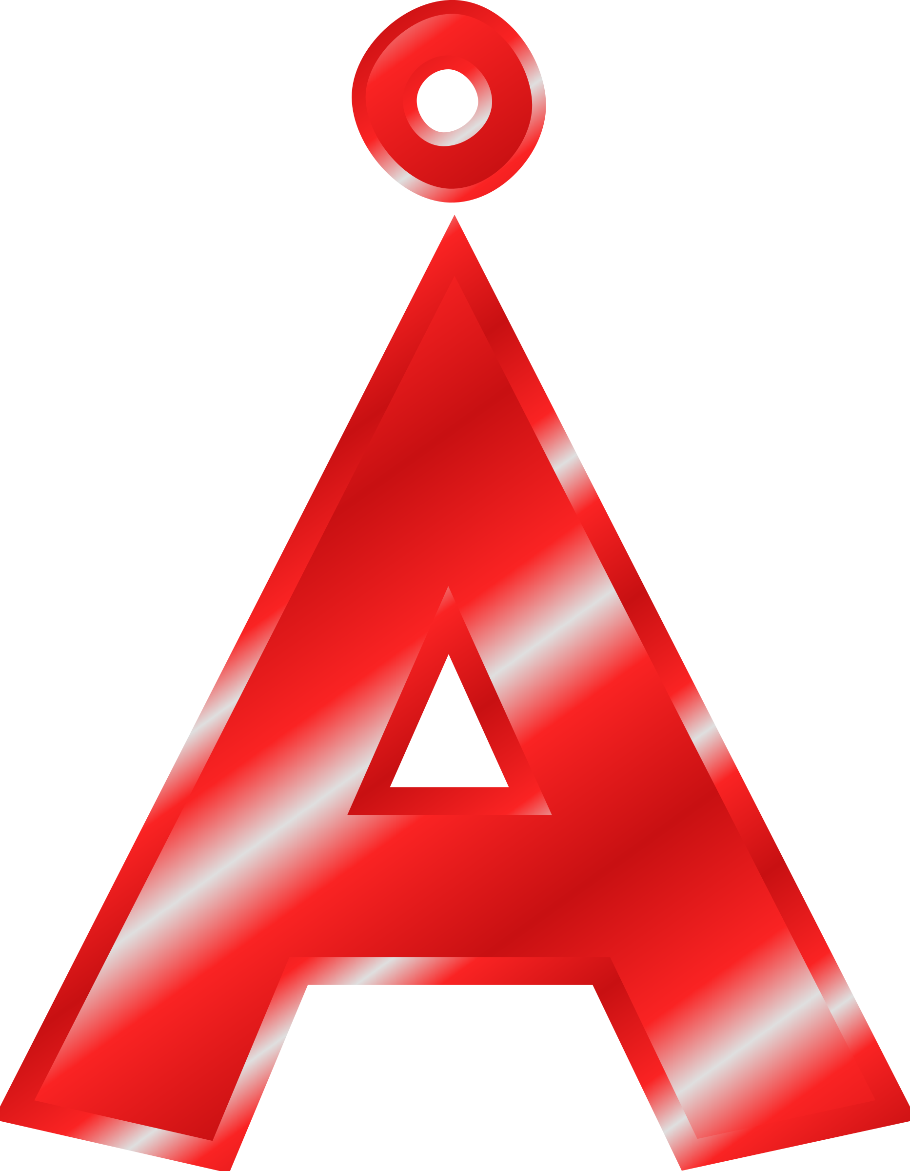 Letter A Clipart - Letter A In Red (1866x2400)