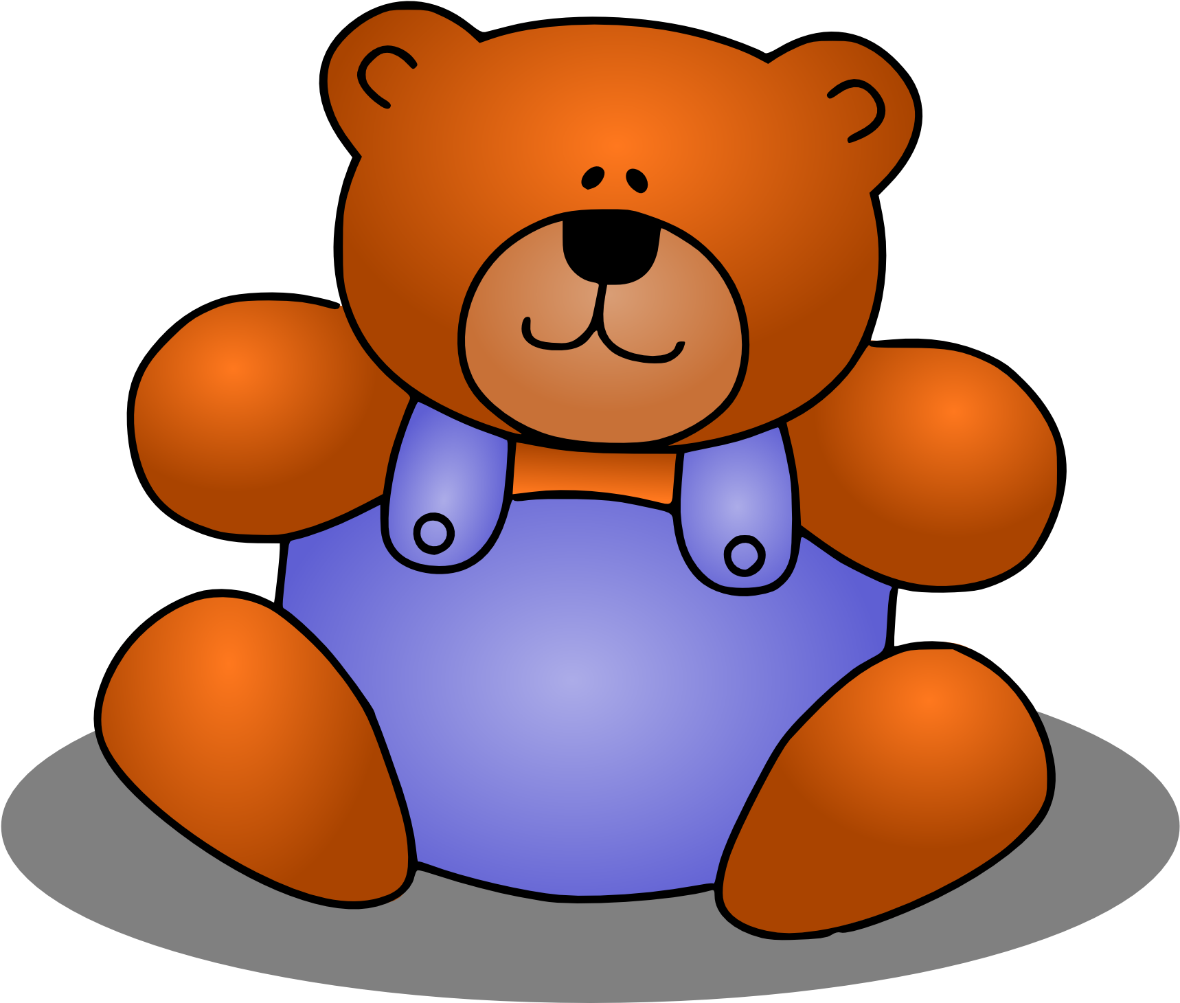 Stuffed Animals Clipart Toy Animal Pencil And In Color - Small Teddy Bear Clipart (1979x2799)