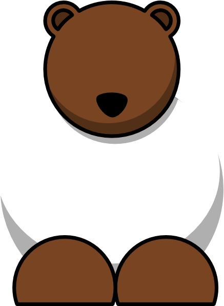 Brown Bear Clip Art - Drawing (444x595)