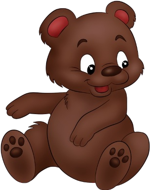 Grizzly Bear Clipart Baby - Cute Cartoon Brown Bear (400x400)