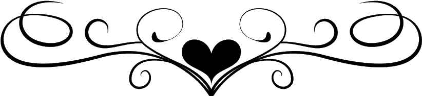 Scroll Sticker - Heart Scroll Clip Art (891x270)