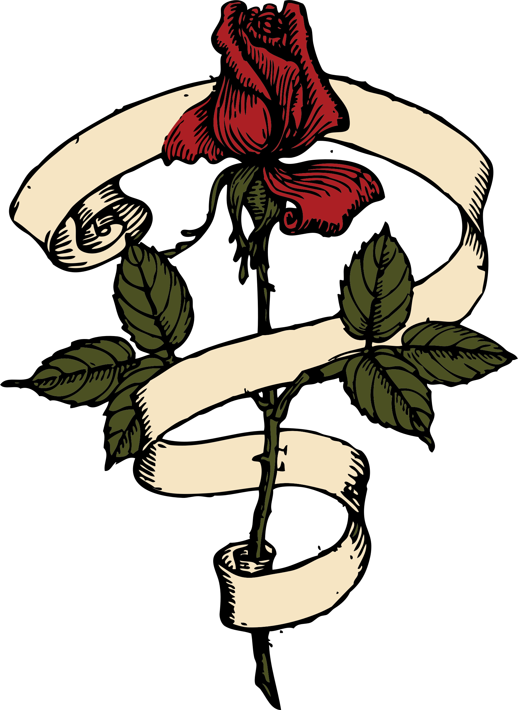 Big Image - Rose Scroll (1752x2400)