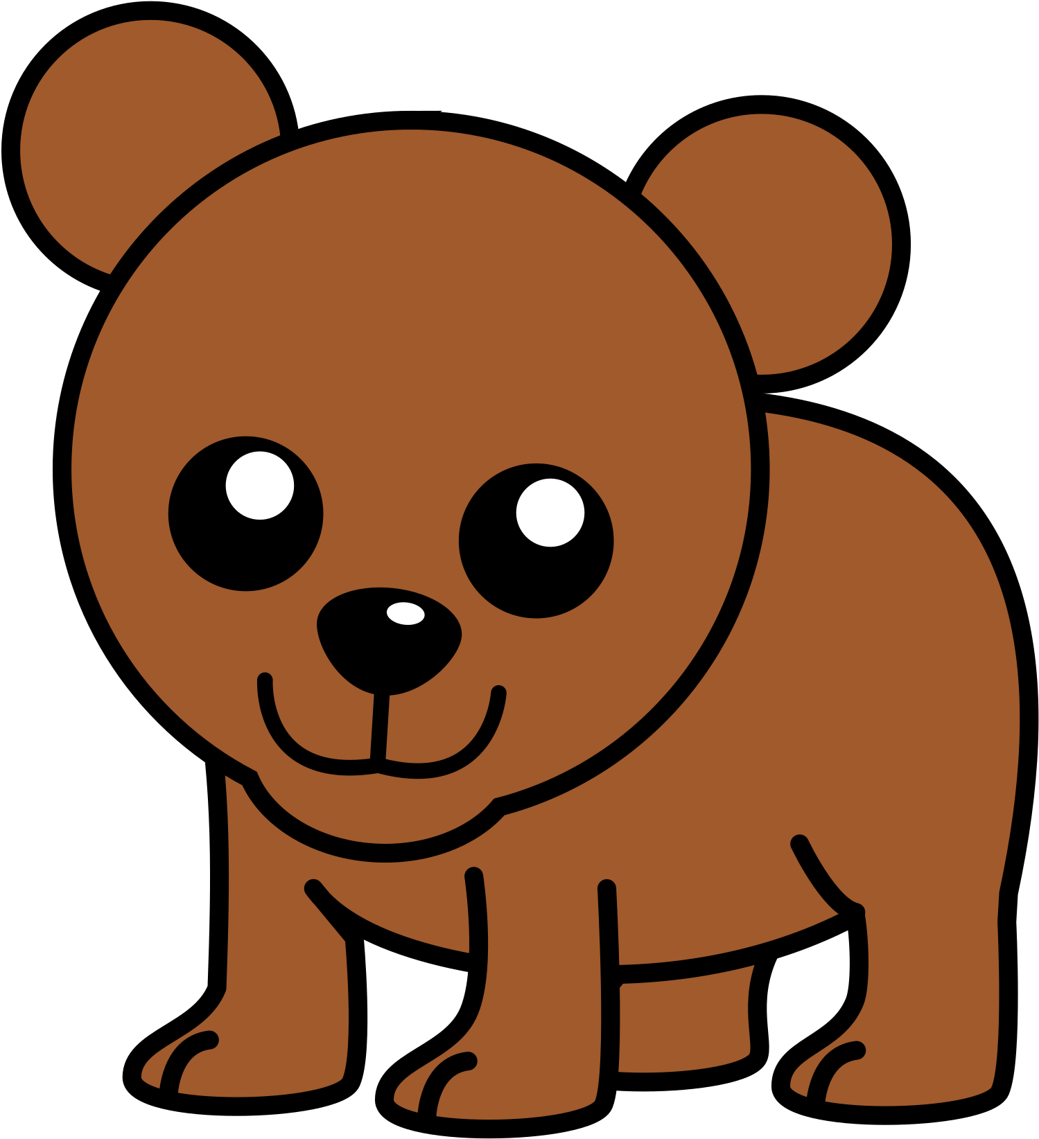 Bear - Cute Cartoon Bears (2400x2400)