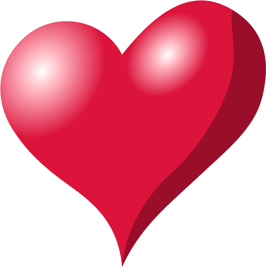 Heart Large 900pixel Clipart, Heart Design - Red Objects Clip Art (900x900)