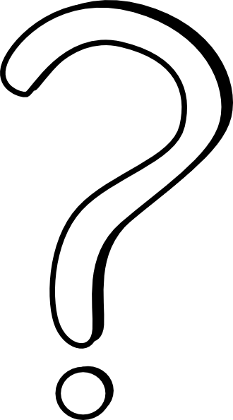 White Question Mark Clipart - White Question Mark Clip Art (330x595)