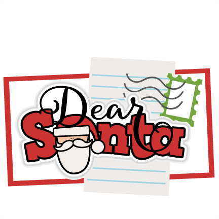 Dear Santa Title Svg Scrapbook Cut File Cute Clipart - Scalable Vector Graphics (432x432)