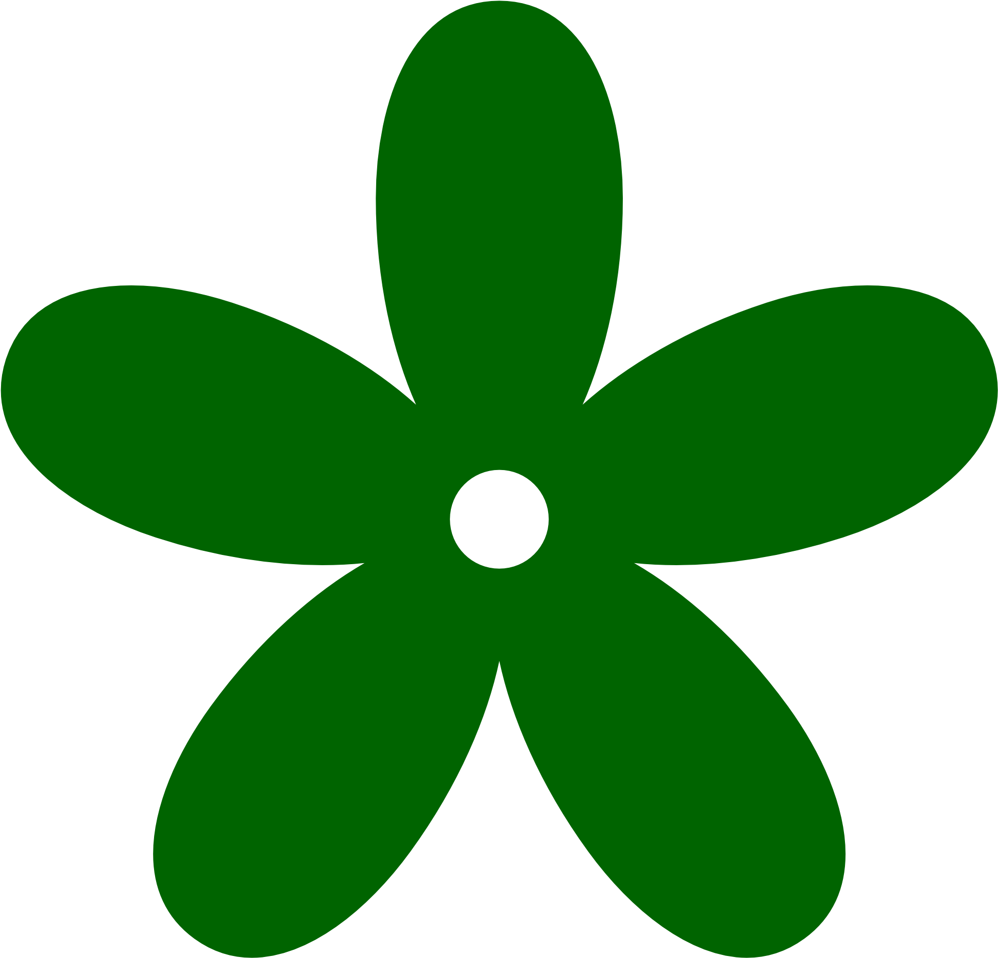 Green Clipart - Flower Clipart Png (1969x1952)