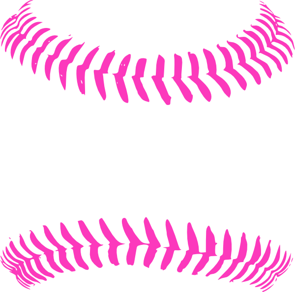 Pink Clipart Softball - Customize Baseball With Name Throw Blanket (600x595)