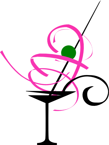 Pink Martini Glass Clip Art Image Search Results Clipart - Cocktail Glass (444x593)
