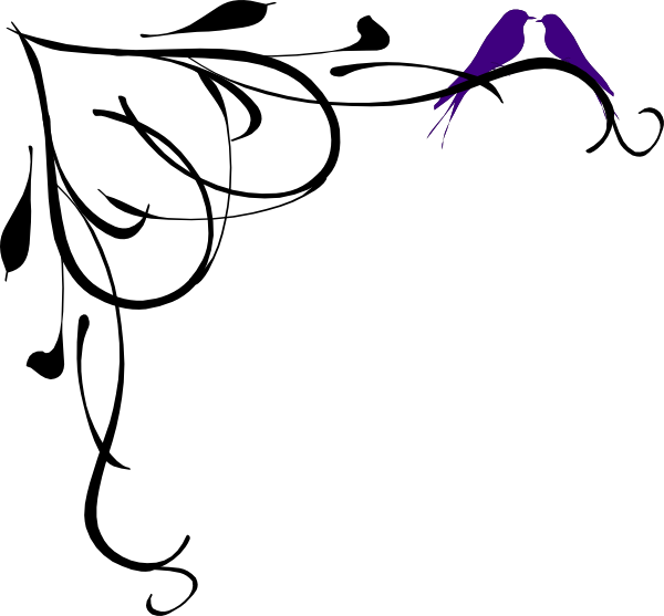 Love Clip Art - Love Birds Clip Arts (600x557)