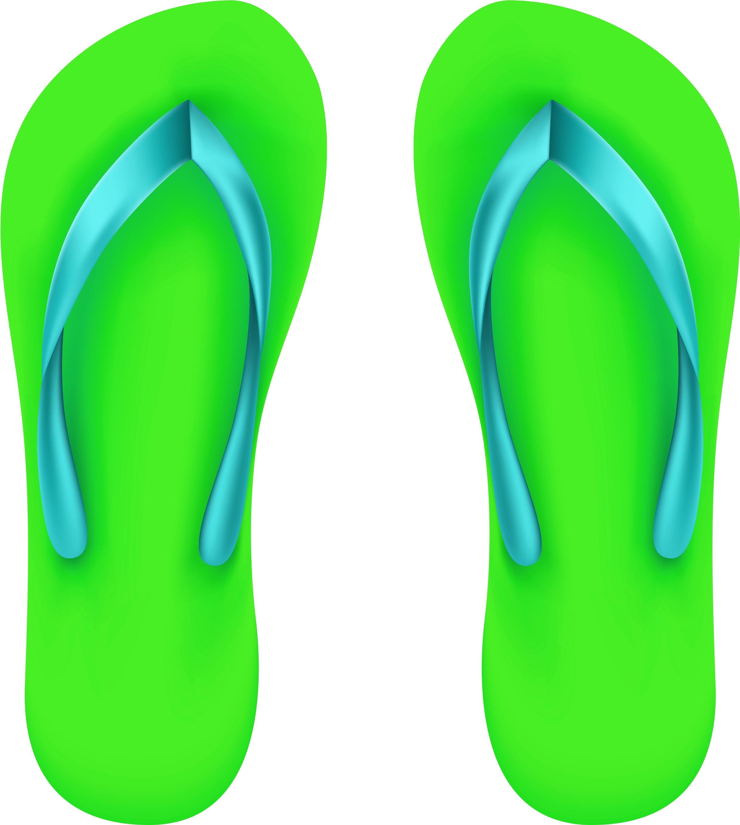 Flip Flop Clip Art Beach - Flip Flops Tranparent Backround (2759x3000)