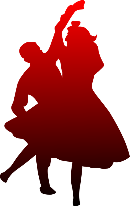 Dancing Dancers Red Black Dance Couple Activity - Happy Promise Day Pic Download (454x720)
