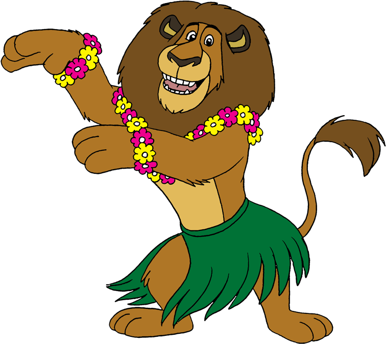Hula Alex By Lionkingrulez On Clipart Library - Hula Dancer Cartoon (785x700)