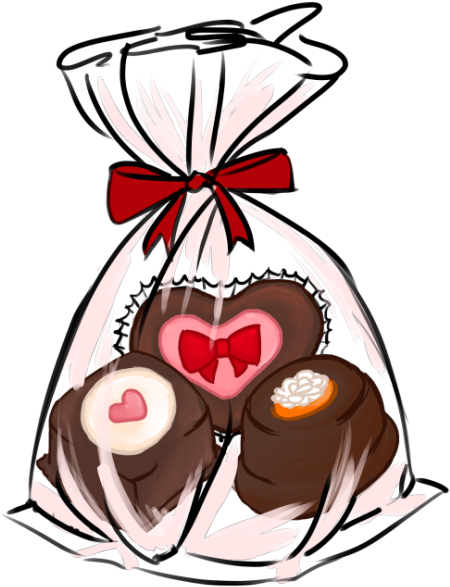 I Know How Much You Enjoy Home Made Sweets So Try Not - Bag Of Chocolates Clip Art (500x627)