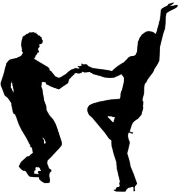 Picture Of People Dancing - Dancing Silhouette Png (371x400)