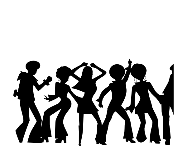 Disco Shadow Clip Art At Clker - Cafepress Disco Tile Coaster (842x720)