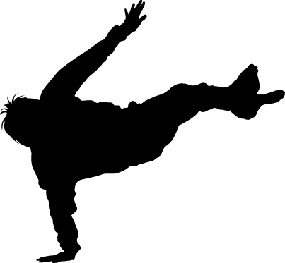 Breakdance Dancing Clipart - Break Dance Clip Art (403x373)